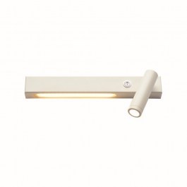 Wall Light Led Hermes SF2110LEDWHR 12W 3200K 980lm 28x11x8cm Με Reading Light Δεξιά White Aca WHITE