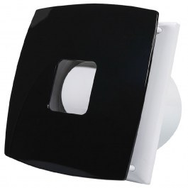 Silent Exhaust Fan BDR120WW 175x175x117mm 17W 220V Black Aca BLACK