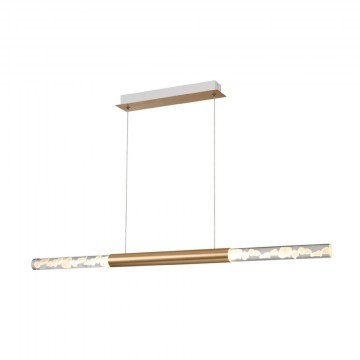 Φωτιστικό Οροφής - Ράγα Oasis CNLP15PGWCCT Led COB 15W CCT 750lm IP20 73,8x9x150cm White-Brass Aca