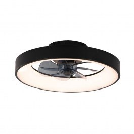 Ceiling Fan FAN6687BK With Light Dim LED 34W 3332Lm 3000K-4000K-5000K 30cm Black Aca BLACK