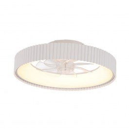 Ceiling Fan FAN6689WH With Light Dim LED 34W 3332Lm 3000K-4000K-5000K 30cm White Aca WHITE