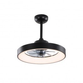 Ceiling Fan FAN6697BK With Light Dim LED 34W 3332L m3000K-4000K-5000K 30cm Black Aca BLACK