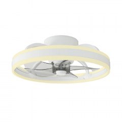Ceiling Fan FAN32314510 With Light Dim LED 3100Lm 2700K-4000K-6500K 30W DC 15W 50cm White Aca