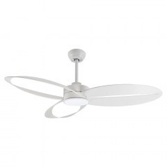 Ανεμιστήρας Οροφής FANGS423W Με Φως Dim LED 2400Lm 3000K-4000K-6500K 24W DC45W 132cm White Aca