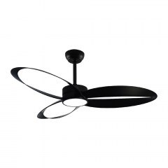 Ceiling Fan FANGS423B With Light Dim LED 2400Lm 3000K-4000K-6500K 24W DC 45W 132cm Black Aca