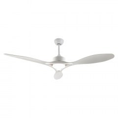 Ανεμιστήρας Οροφής FANGS424W Με Φως Dim LED 2400Lm 3000K-4000K-6500K 24W 2400L DC45W 132cm White Aca