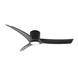 Ceiling Fan FANGSKC02B With Light Dim LED 2400Lm 3000K-4000K-6500K 24W DC45W 132cm Black Aca BLACK