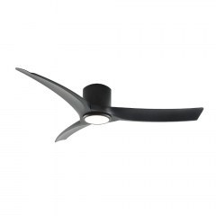 Ceiling Fan FANGSKC02B With Light Dim LED 2400Lm 3000K-4000K-6500K 24W DC45W 132cm Black Aca