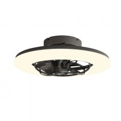 Ανεμιστήρας Οροφής FAN3231618 Με Φως Dim LED 5460Lm 3000K-4000K-5000K 50W DC 15W 56cm Black Aca
