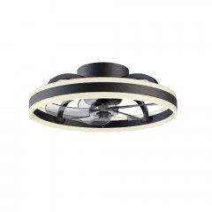 Ceiling Fan FAN3231458 With Light Dim LED 3100Lm 2700K-4000K-6500K 50cm Black-White Aca
