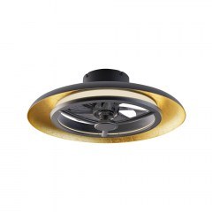 Ανεμιστήρας Οροφής FAN3231168 Με Φως Dim LED 40W 4300Lm 3000K-4000K-5500K DC 15W 55cm Black-Gold Aca