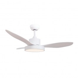 Ceiling Fan FANRX48013W With Light Dim LED 2680Lm 3000K-4000K-6500K 22W 40W 120cm White Aca WHITE
