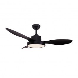 Ceiling Fan FANRX48013B With Light Dim LED 2680Lm 3000K-4000K-6500K 22W 40W 120cm Black Aca BLACK