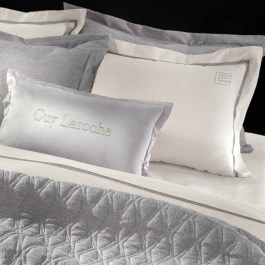 Bed Sheets Blend (Set 4pcs) Silver-Ivory Guy Laroche SILVER