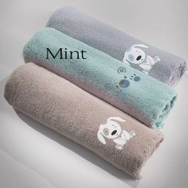 Baby Blanket Baby Bear Mint Guy Laroche MINT