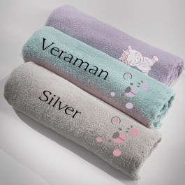 Baby Blanket Baby Bear Silver Guy Laroche SILVER