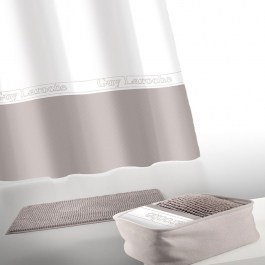 Κουρτίνα Με Πατάκι Μπάνιου Miami Σετ 4τμχ Wenge Guy Laroche WENGE