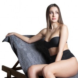 Beach Towel Resort Anthracite Guy Laroche ANTHRACITE