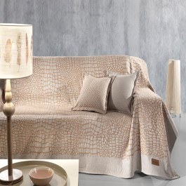Throw Amria Coral-Grey Guy Laroche CORAL