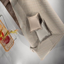 Throw Diamond Coral-Grey Guy Laroche CORAL