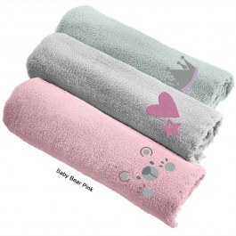 Baby Blanket Baby Bear Pink Guy Laroche PINK