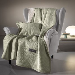 Throw Capsule Set With Cushion Khaki Guy Laroche KHAKI