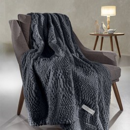 Throw Crusty Set With Cushion Carbon Guy Laroche CARBONE