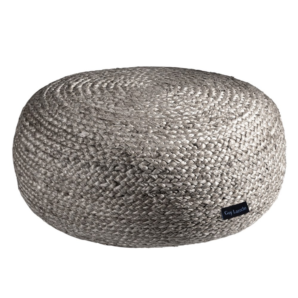 Πουφ - Σκαμπό Ottoman 50X50X25 Grey Guy Laroche
