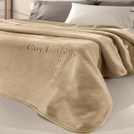 Blanket Velvet Logo Almond Guy Laroche ALMOND