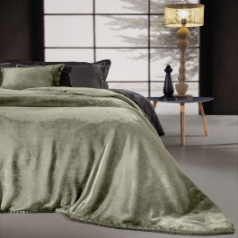 Blanket Velvet (Set 2pcs) Khaki Guy Laroche KHAKI