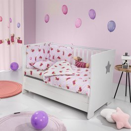 Baby Bed Sheets Pet (Set 3pcs) Fuchsia Saint Clair FUCHSIA