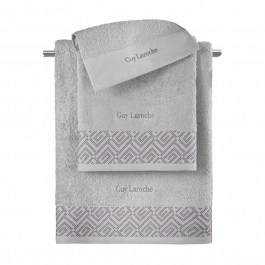 Πετσέτες Emblem (Σετ 3τμχ) Silver Guy Laroche SILVER