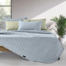 Bed Spread Tempest With Cushion Cover (Set 2pcs) Blue Guy Laroche BLUE