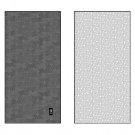 Πετσέτα Θαλάσσης Με Νεσεσέρ Motivo 08 Grey-Light Grey Feel & Touch GREY-LIGHT GREY