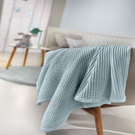 Baby Blanket Bella Light Blue Guy Laroche LIGHT BLUE