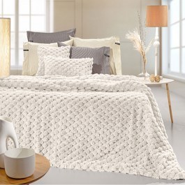 Blanket With Fur Elixir Ivory Guy Laroche IVORY