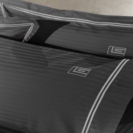 Μαξιλαροθήκες Nice Oxford Anthracite-Silver Guy Laroche ANTHRACITE-SILVER