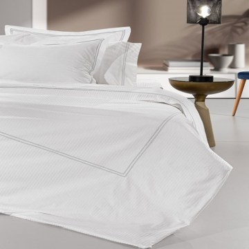 Παπλωματοθήκη Nice White - Light Silver Guy Laroche