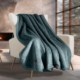 Throw Bolzano With Cushion Cover (Set 2pcs) Emerald Guy Laroche EMERALD