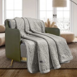 Throw Bolzano With Cushion Cover (Set 2pcs) Vison Guy Laroche VISON