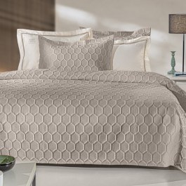 Bedspread Hive (Set 3pcs) Taupe Guy Laroche TAUPE