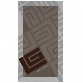 Πετσέτα Θαλάσσης Velour Printed 2502 03 Dark Grey-Grey Guy Laroche DARK GREY