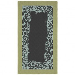 Πετσέτα Θαλάσσης Velour Printed 2503 01 Khaki-Black Guy Laroche KHAKI