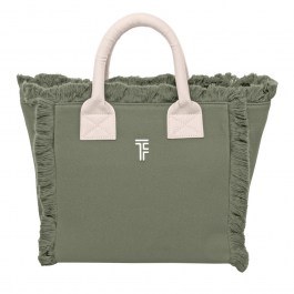 Τσάντα Χειρός Caribbean 26x24x16cm Khaki - Ammos  Feel & Touch KHAKI