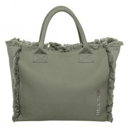 Τσάντα Ώμου Caribbean 40x35x20cm Khaki Feel & Touch KHAKI