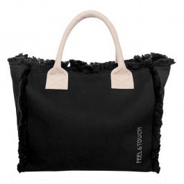 Τσάντα Ώμου Caribbean 40x35x20cm Black - Ammos Feel & Touch BLACK-SAND