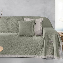 Throw Avalon With Cushion Cover (Set 2pcs) Cement Guy Laroche CEMENT