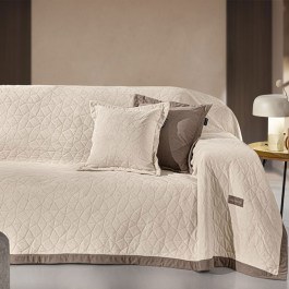 Throw Avalon With Cushion Cover (Set 2pcs) Cream Guy Laroche CREAM