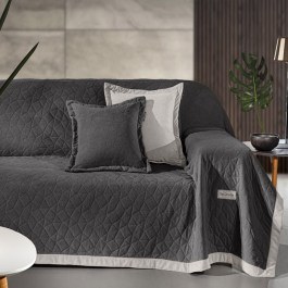 Throw Avalon With Cushion Cover (Set 2pcs) Carbon Guy Laroche CARBONE