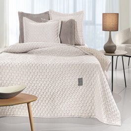 Bedspread Arden With Cushion Cover (Set 2pcs) Natural Guy Laroche NATURAL